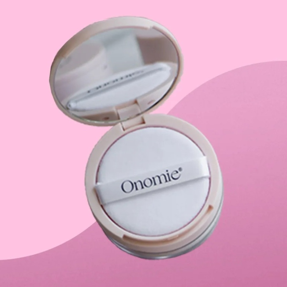 Onomie AHA! Perfecting Setting Powder Lyon, puff mirror compact sealed 18g - Picture 3 of 10
